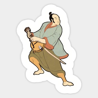 Samurai Mandolin Sticker